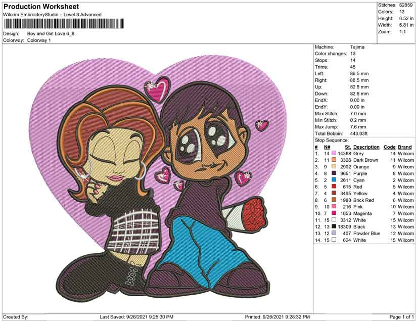 Boy and girl love