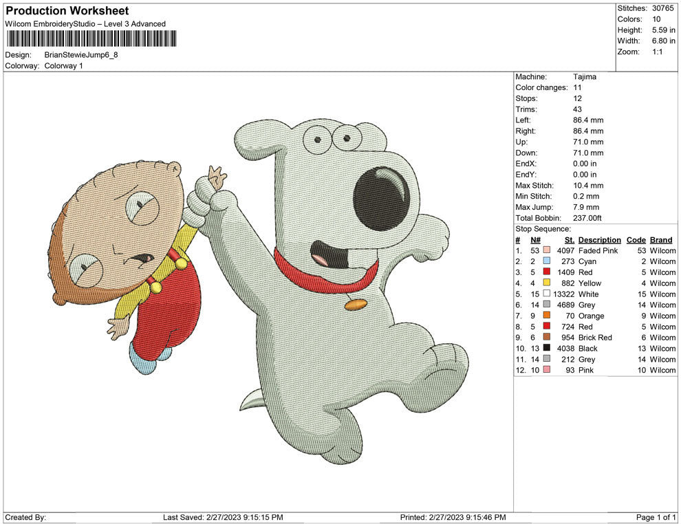 Brian and Stewie jump