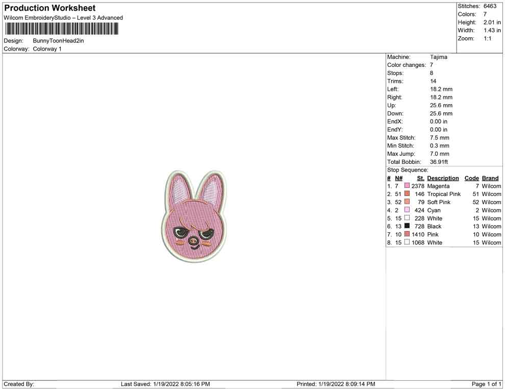 Bunny Cartoon Head