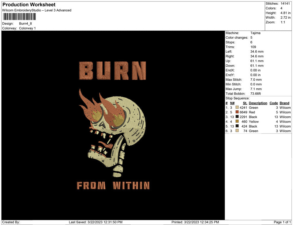 Burn Skull