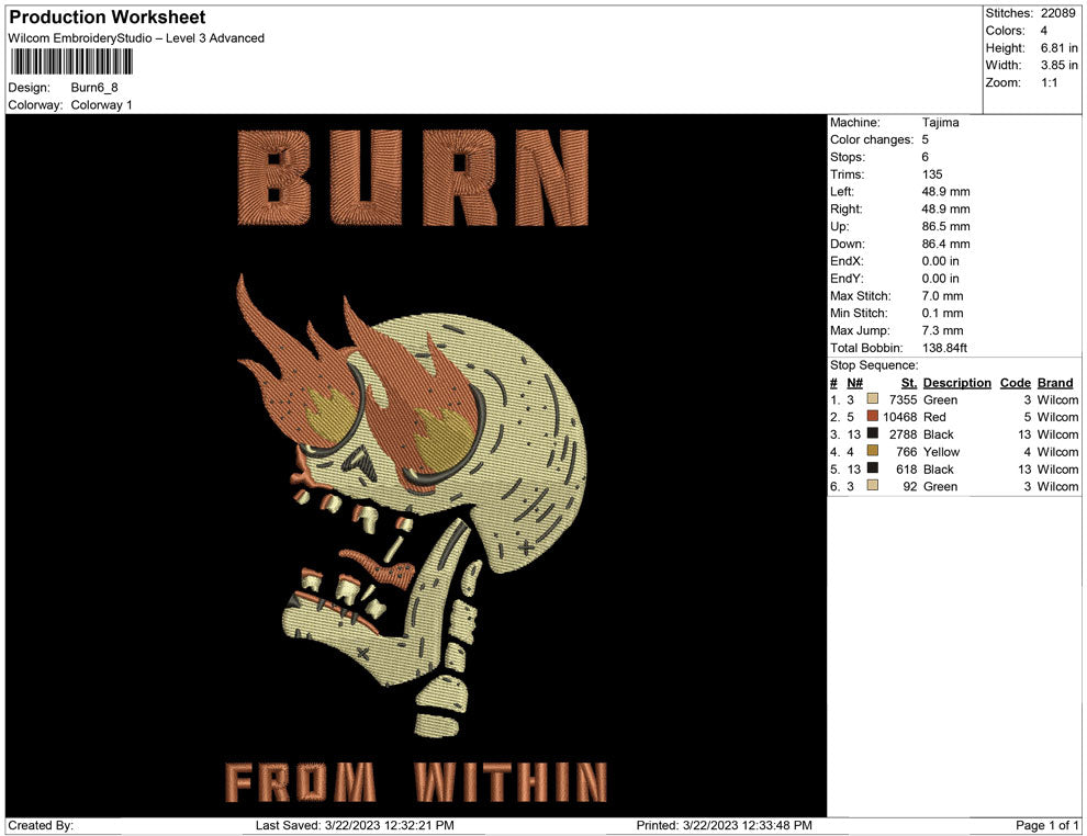 Burn Skull