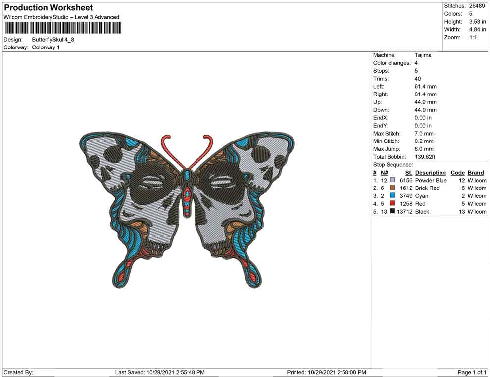 Butterfly Skull