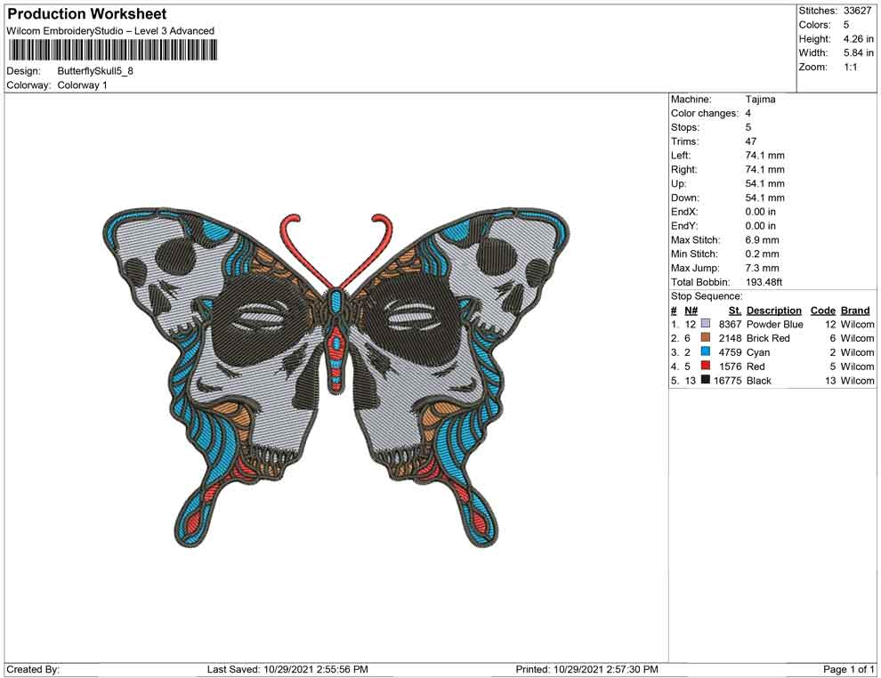 Butterfly Skull