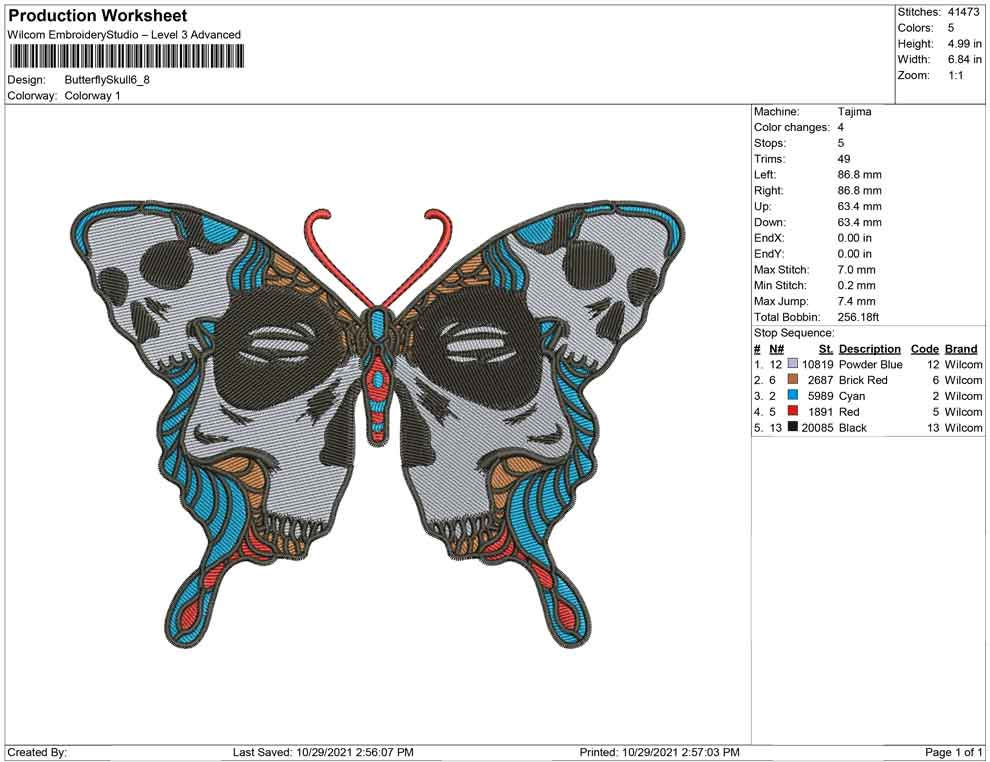 Butterfly Skull