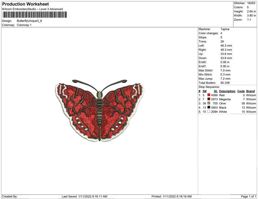 Schmetterling einzigartig