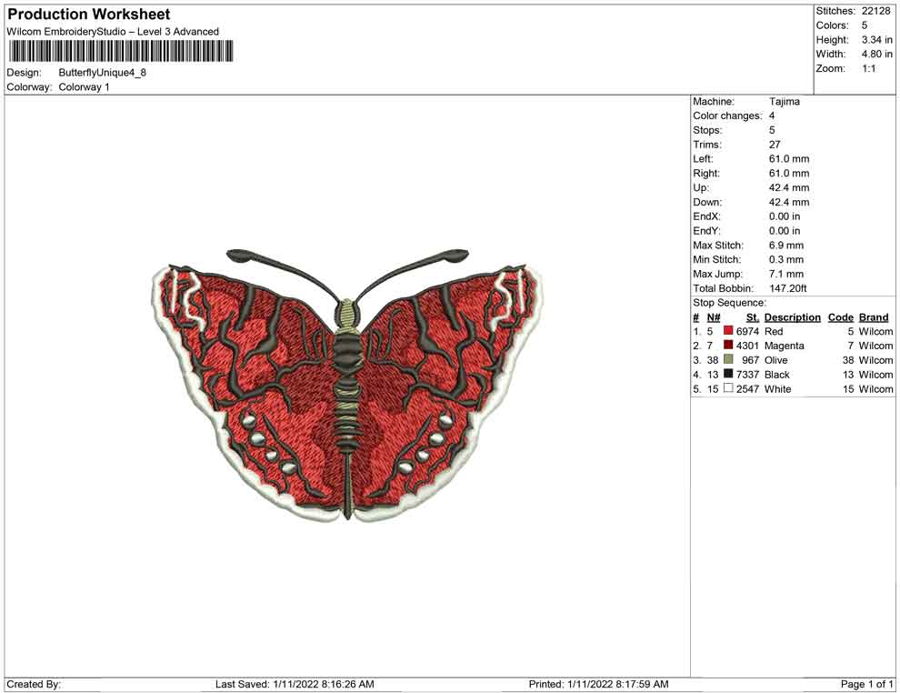 Schmetterling einzigartig