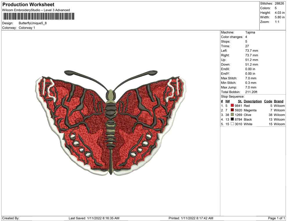 Schmetterling einzigartig