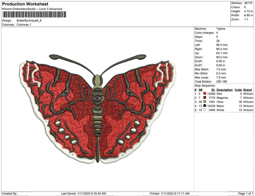 Schmetterling einzigartig