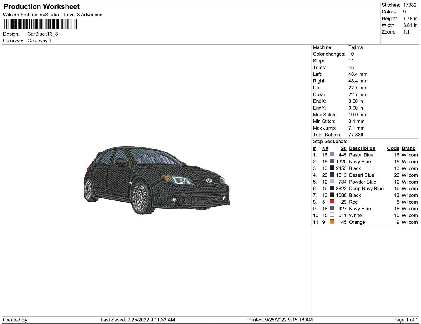 Car Black T