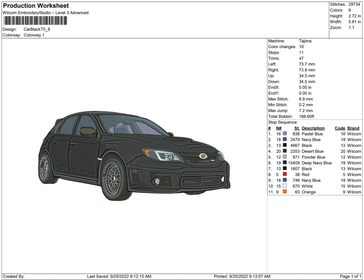 Car Black T