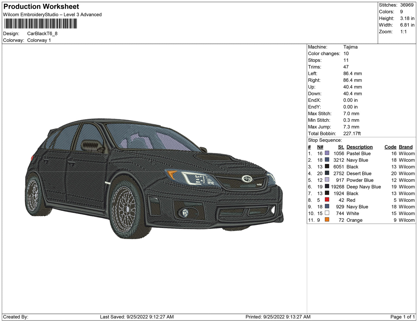 Car Black T