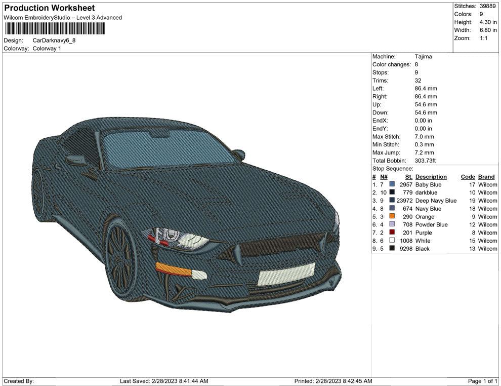 Car Dark Navy