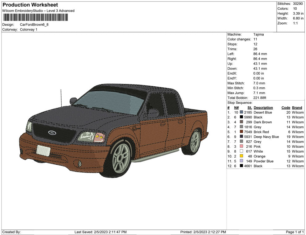 Car Ford Brown
