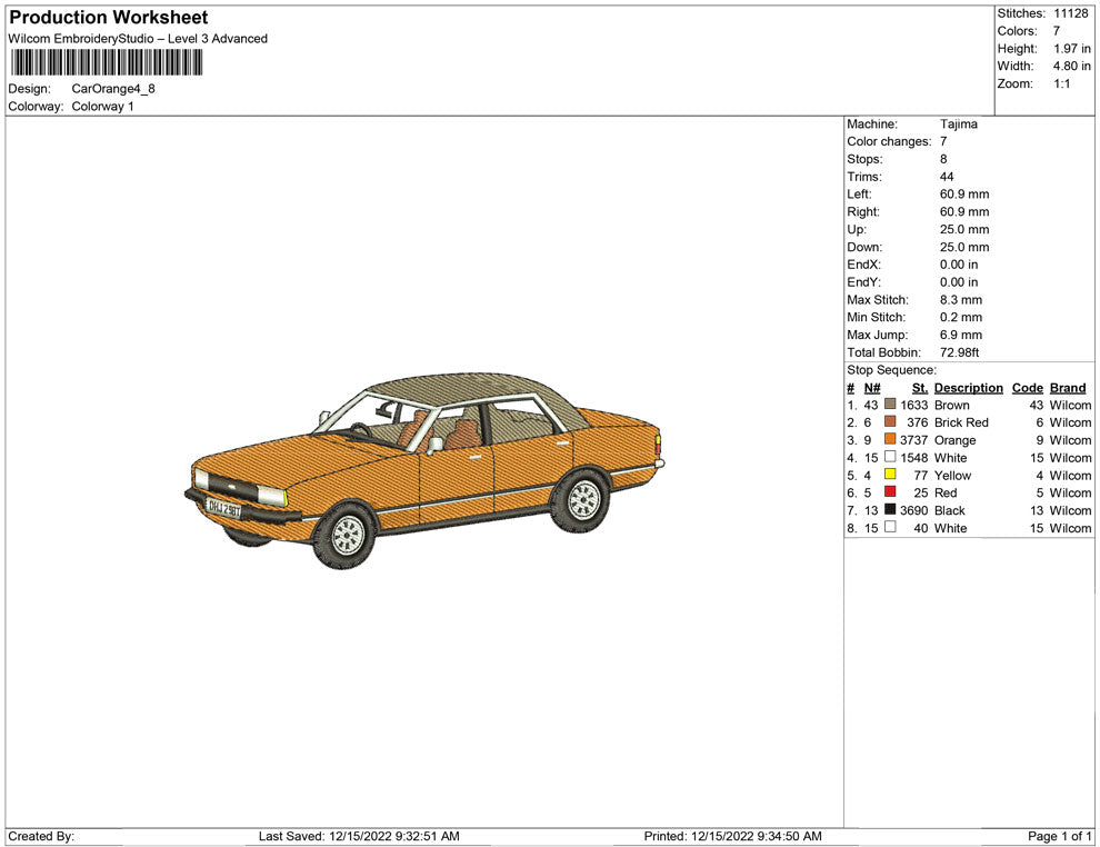 Car orange