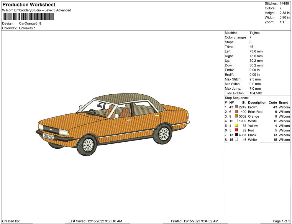 Car orange