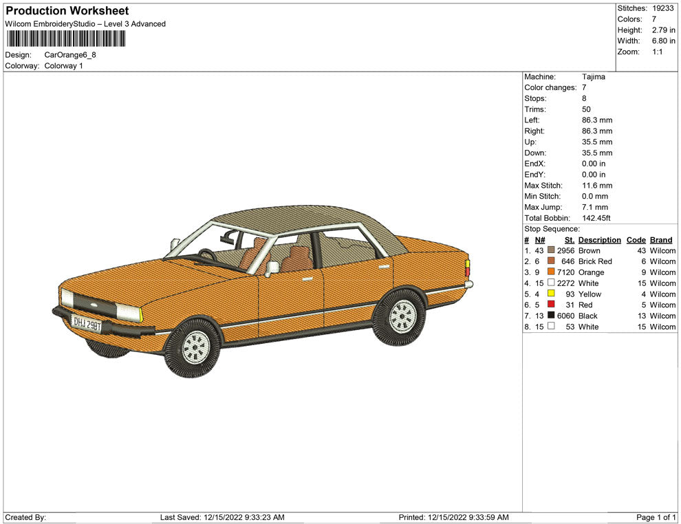 Car orange