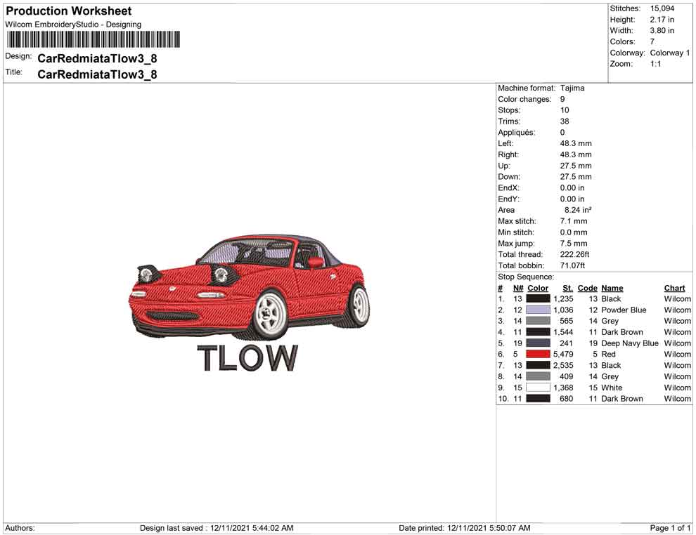 Car Red Tlow