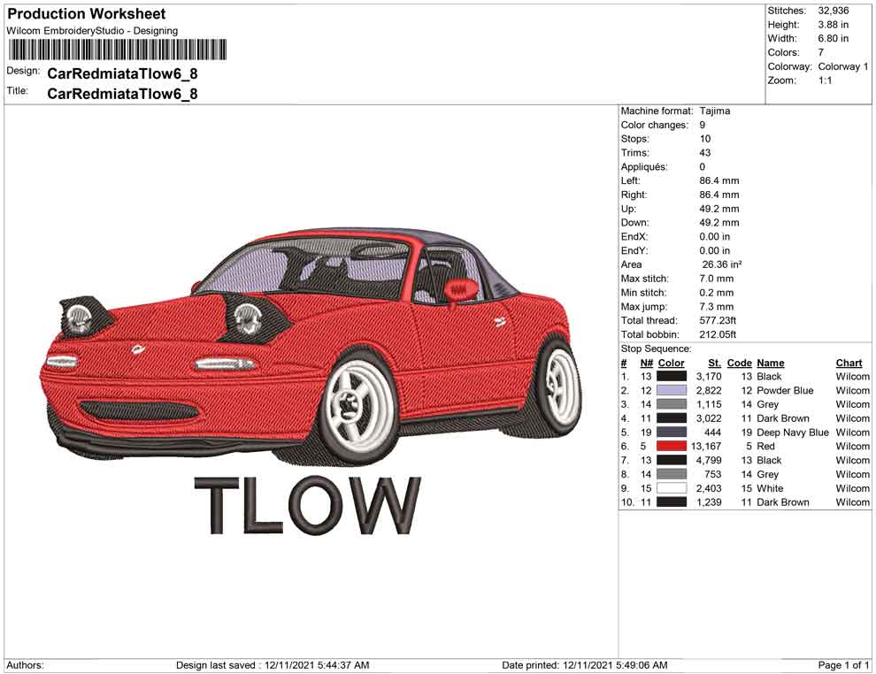 Car Red Tlow