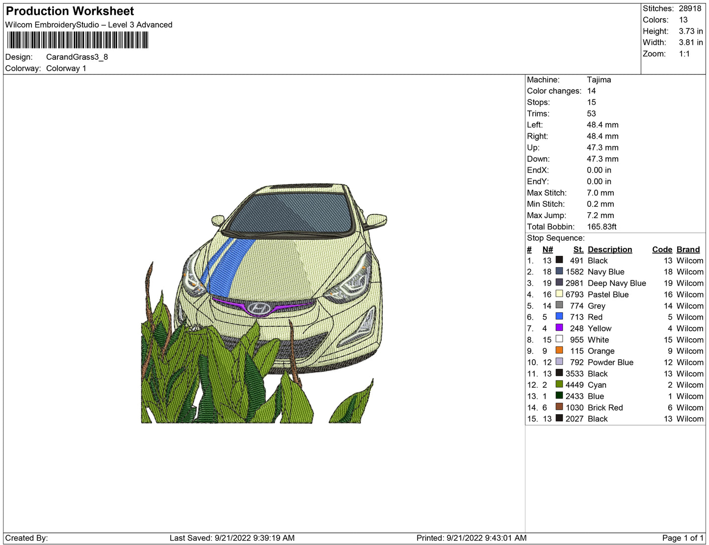 Car and Grass