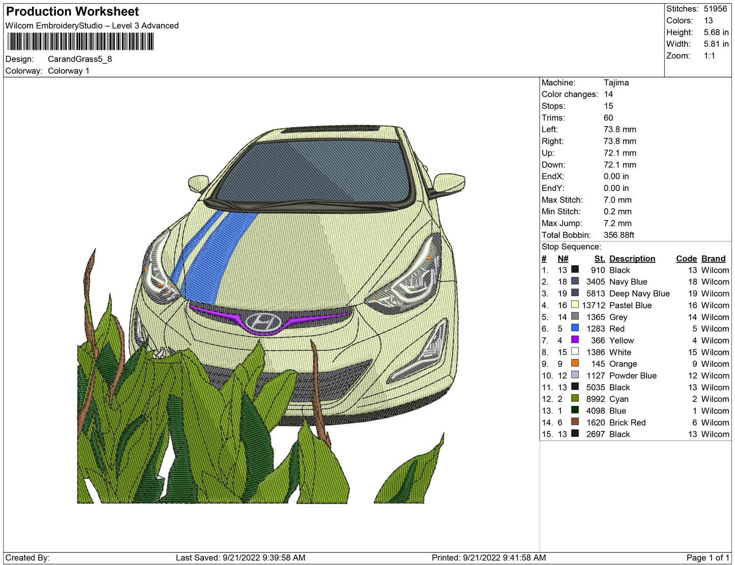 Car and Grass