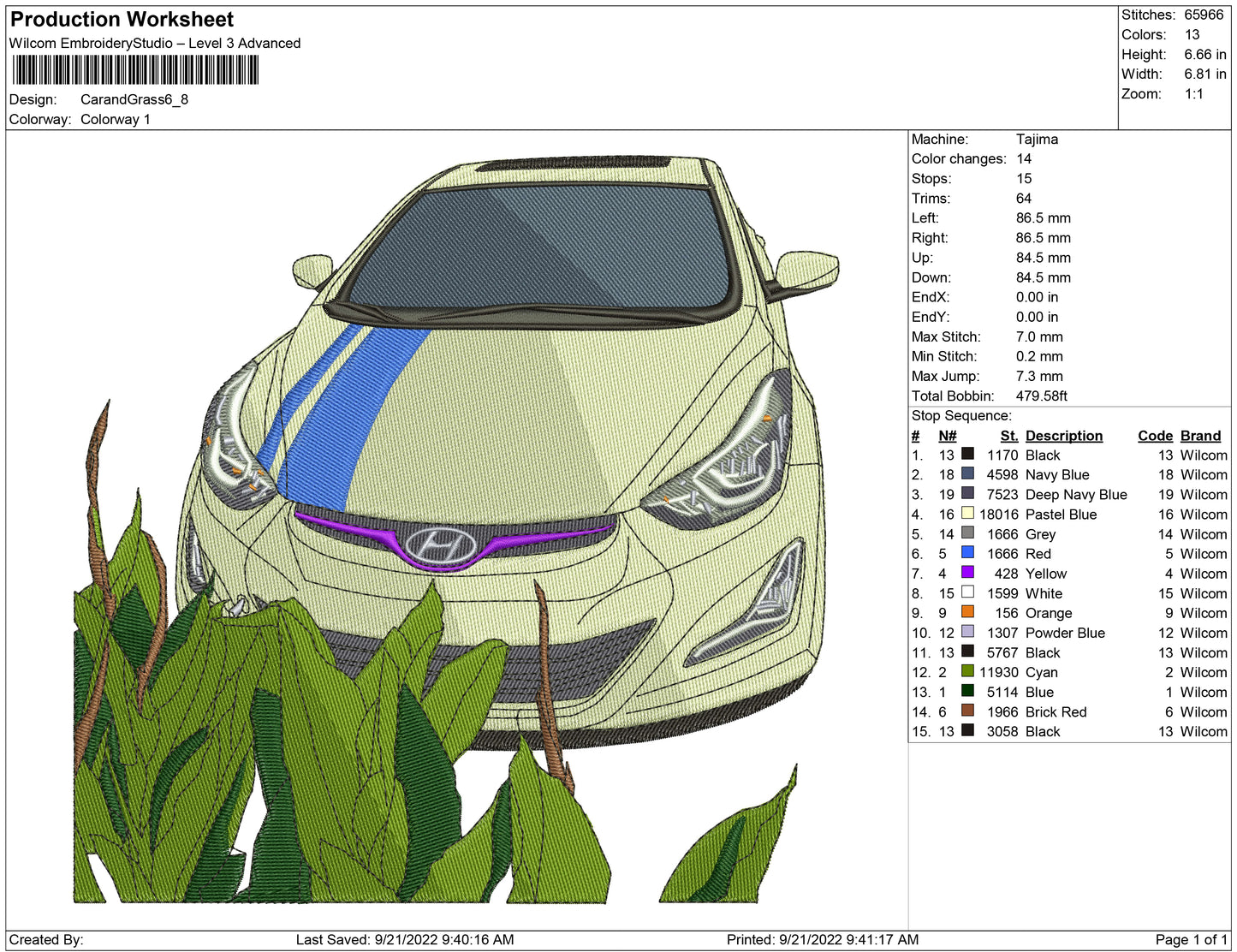 Car and Grass