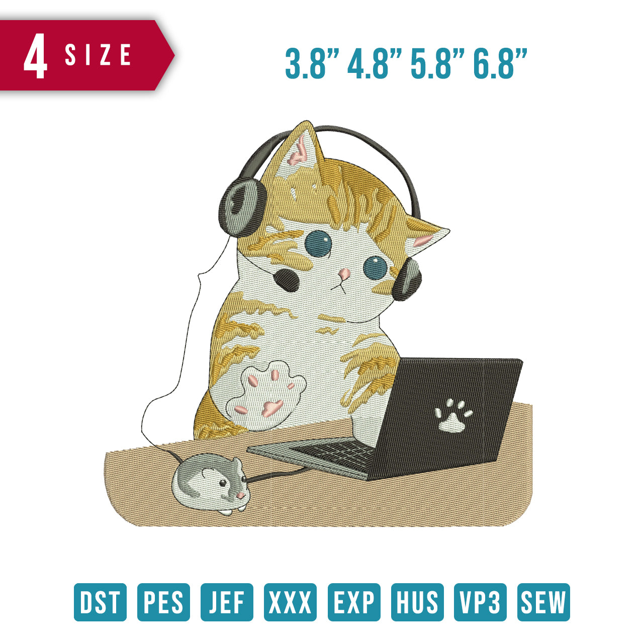 Cat Listening Music