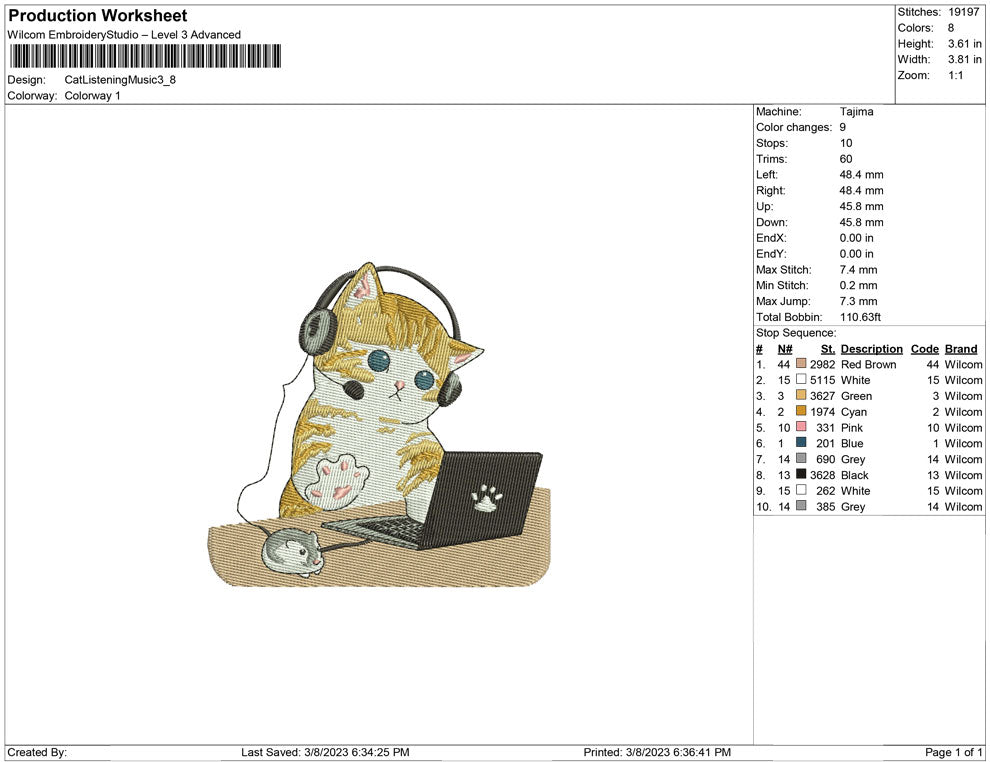 Cat Listening Music