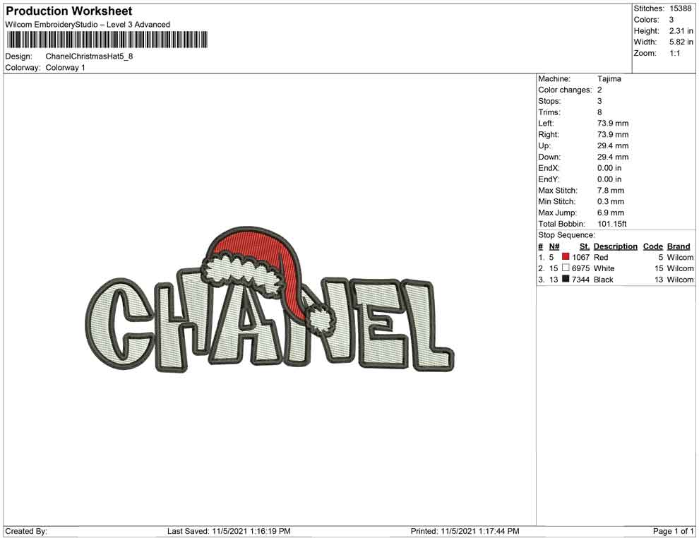 Chanel Christmas Hat