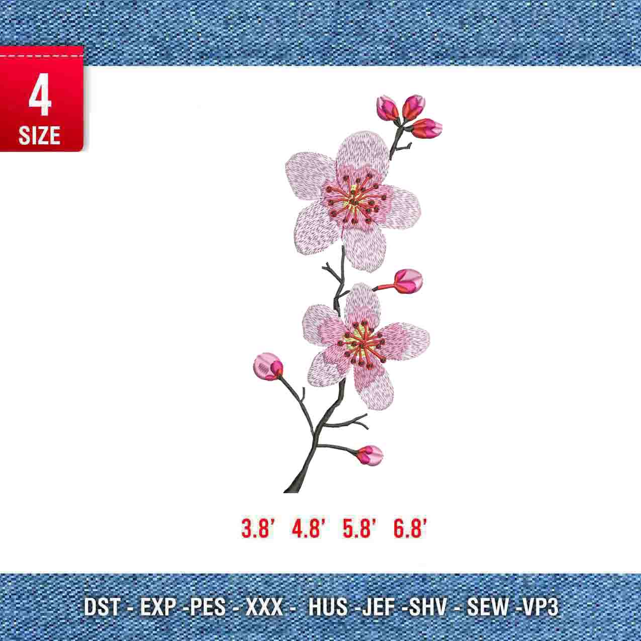 Cherry blossom emb – Embrobuy