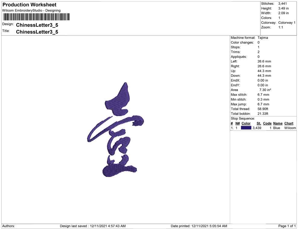 Chinese Letter