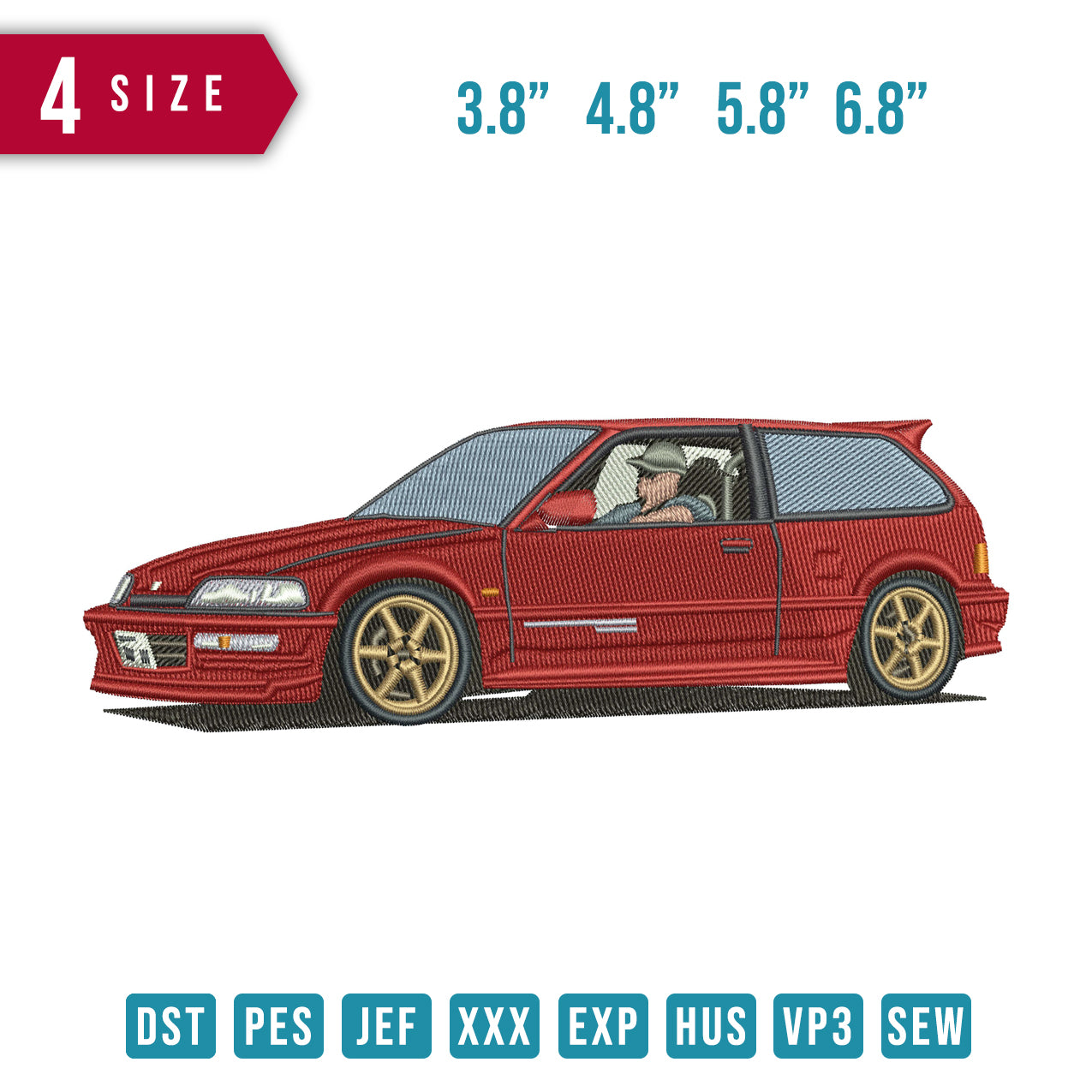Civic Red Car