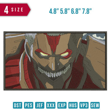 Colosal Titan Face Rectangle