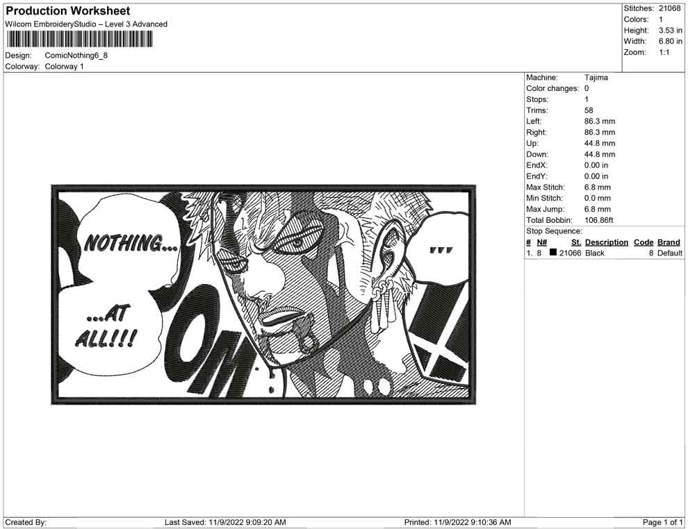 Comic Nothing zoro