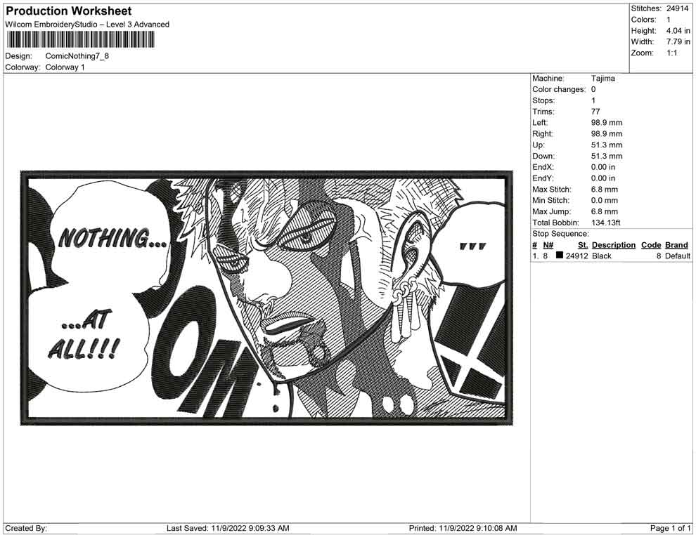Comic Nothing zoro