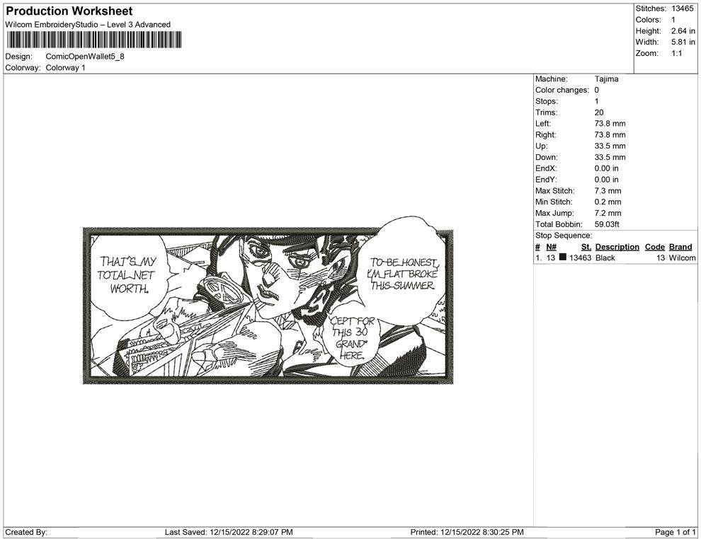comic open wallet