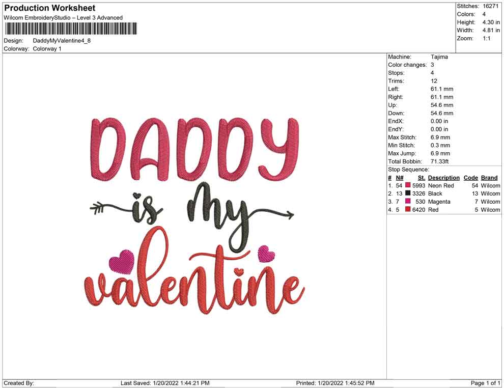 Daddy is My Valentine