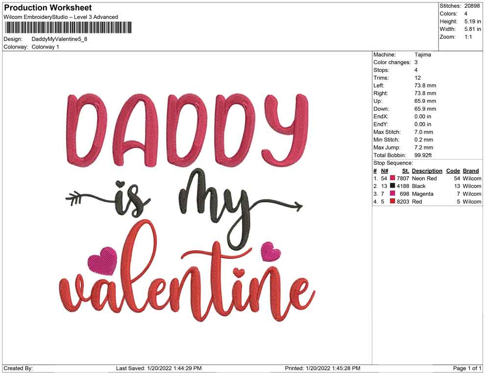 Daddy is My Valentine