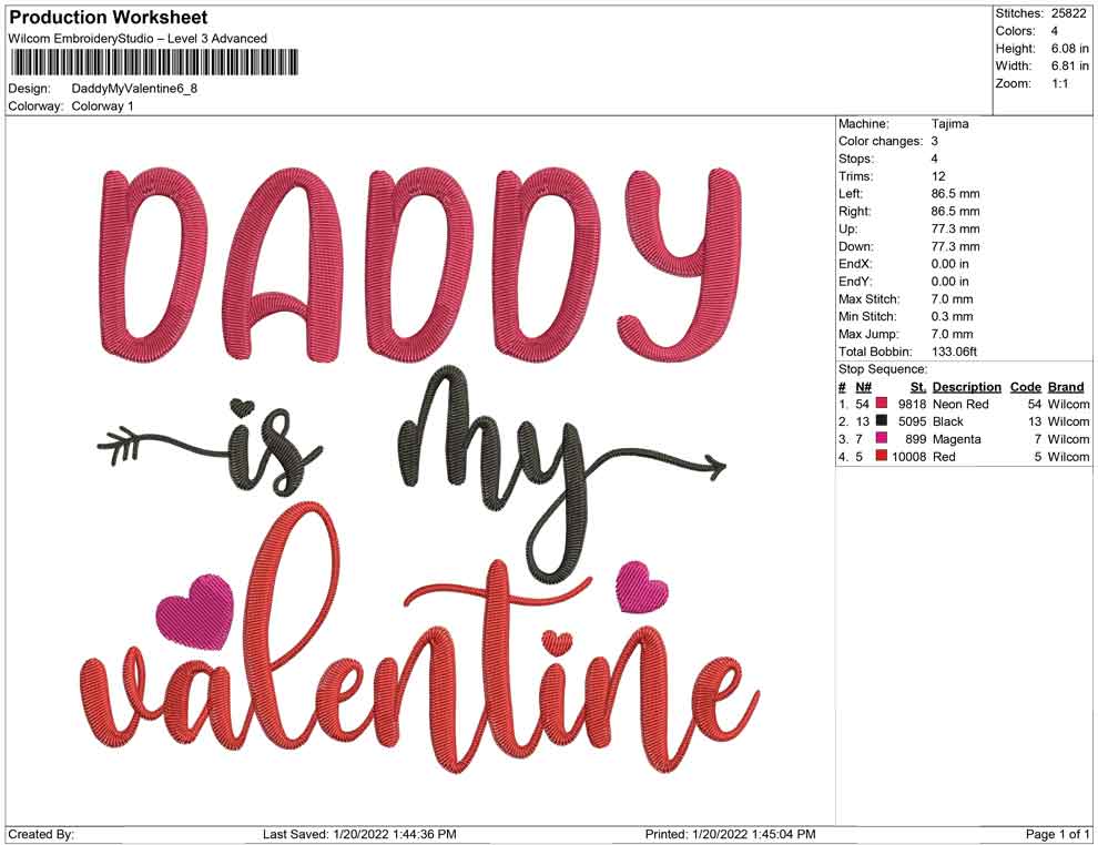Daddy is My Valentine