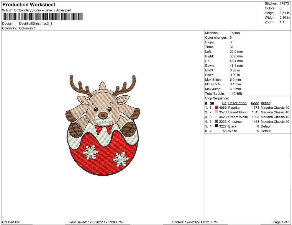 Deer Ball Christmas