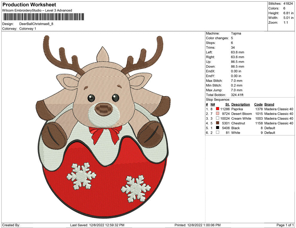 Deer Ball Christmas