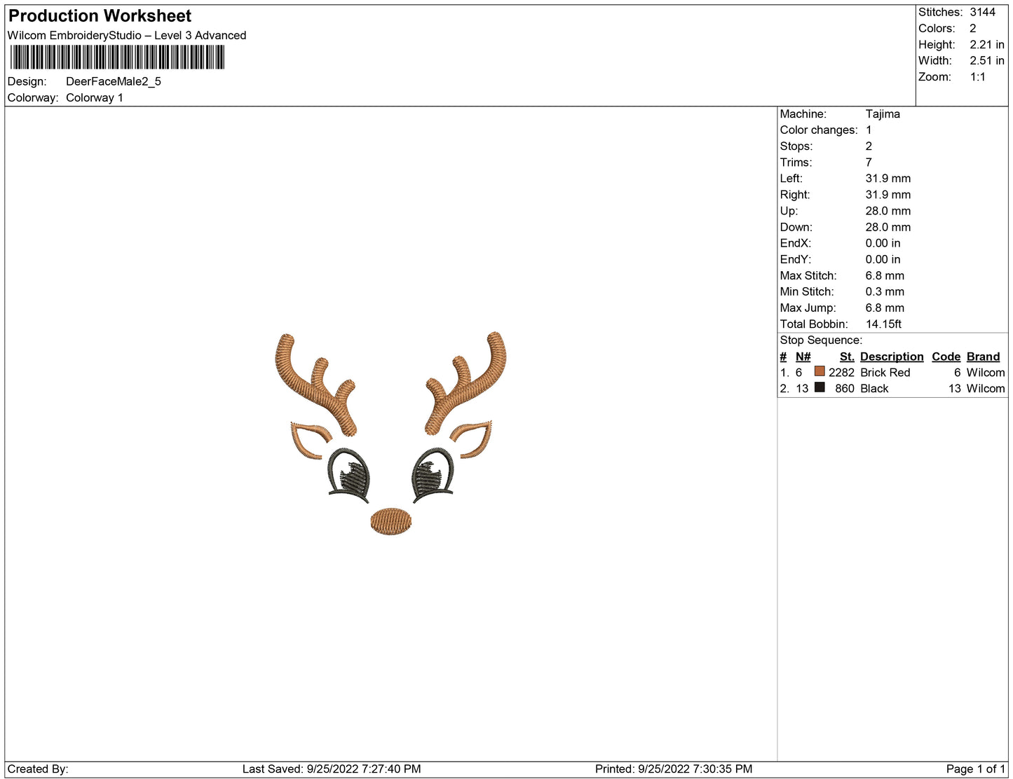 Deer Face male
