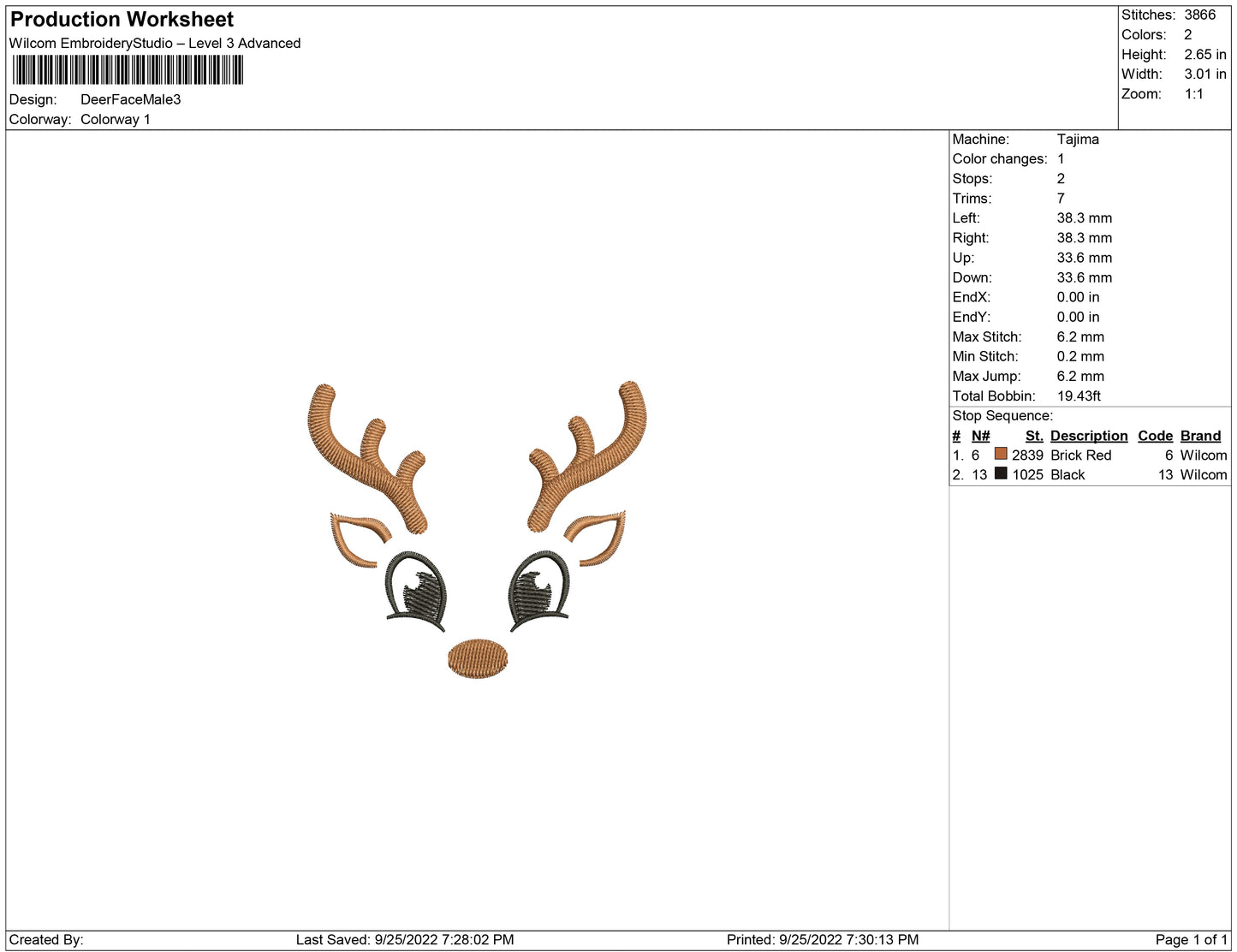 Deer Face male