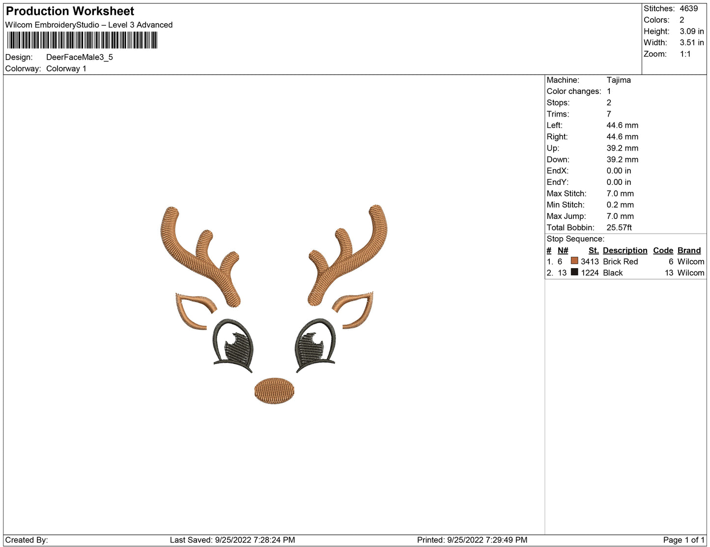 Deer Face male