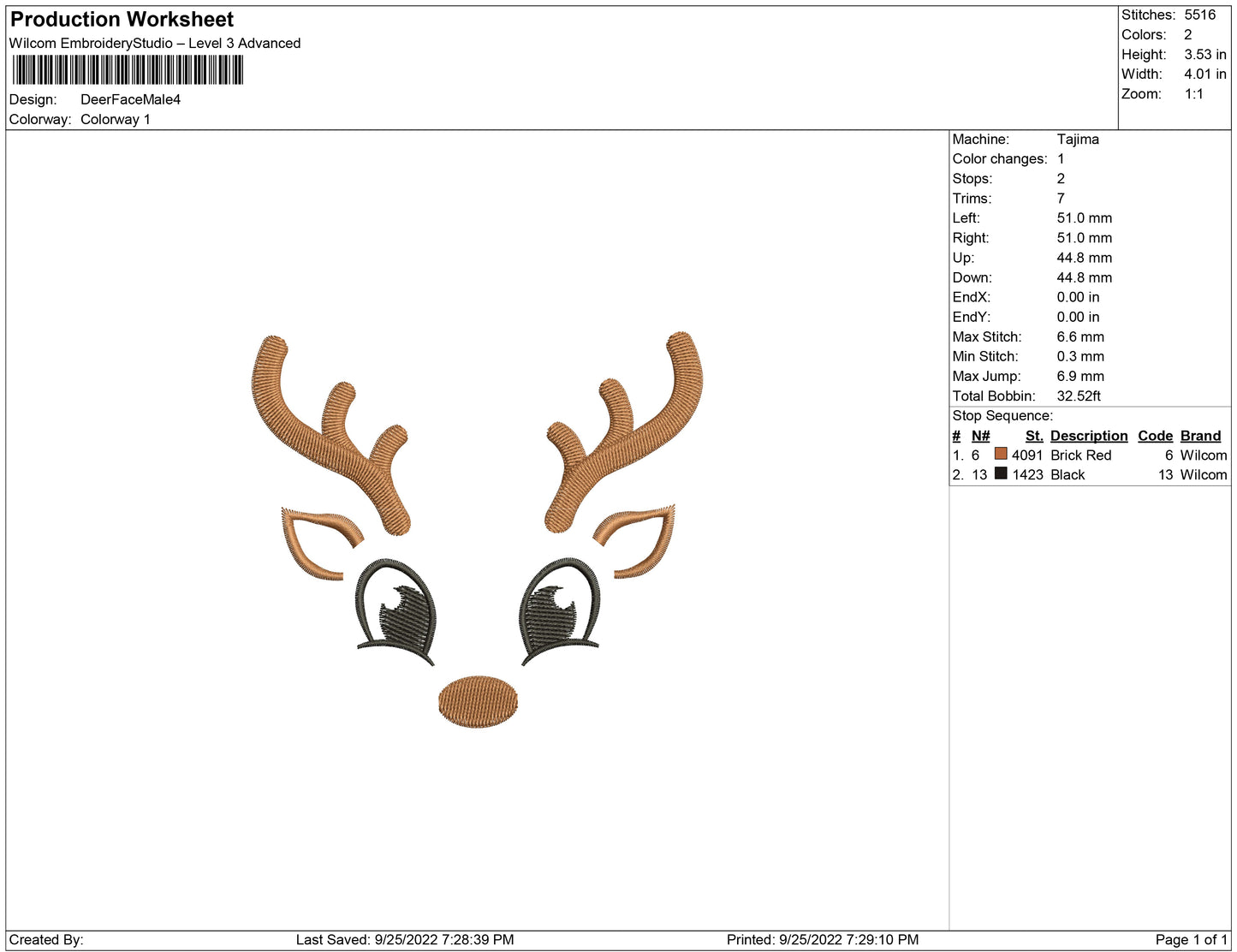 Deer Face male