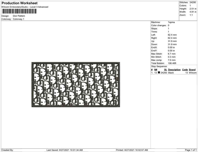Dior Pattern