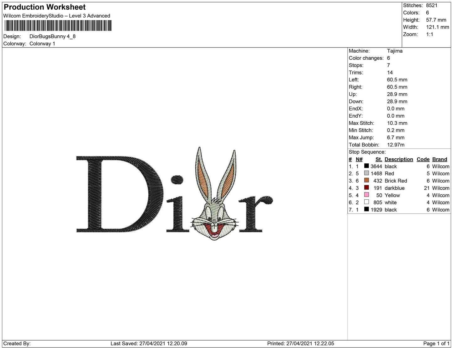 Dior Bugs Bunny