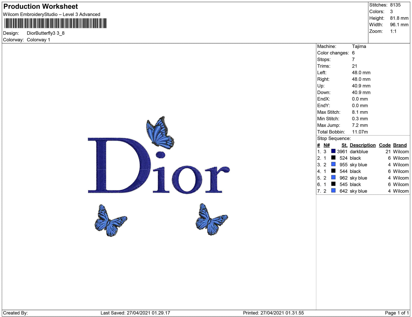 Dior Butterfly 3