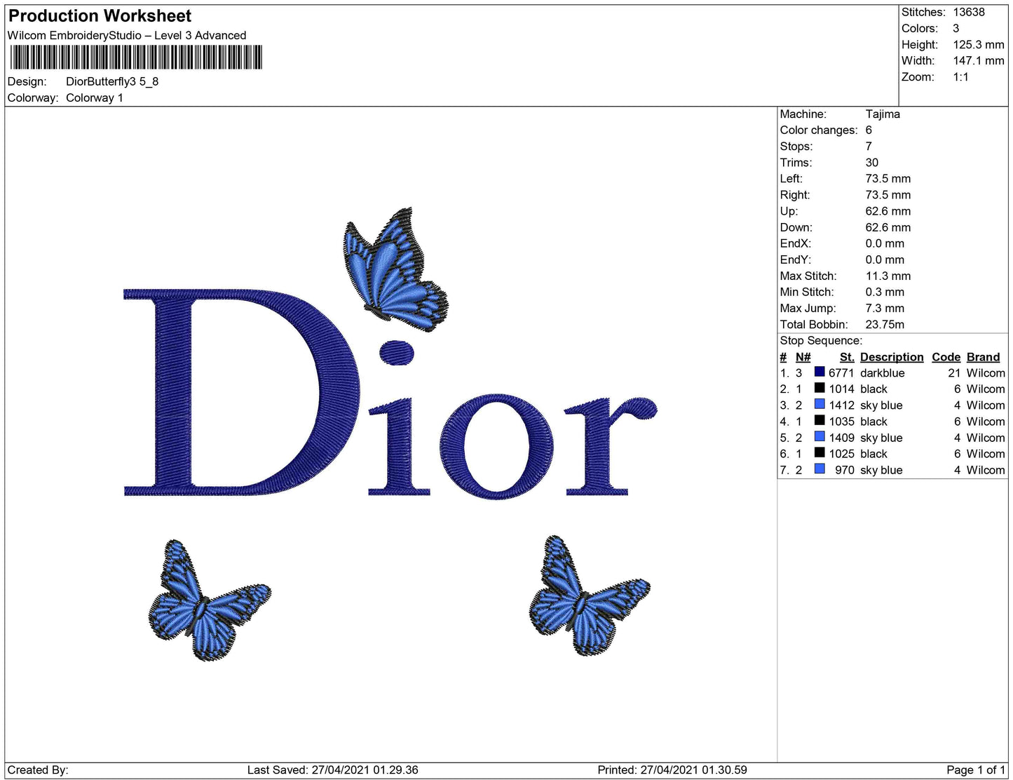 Dior Butterfly 3
