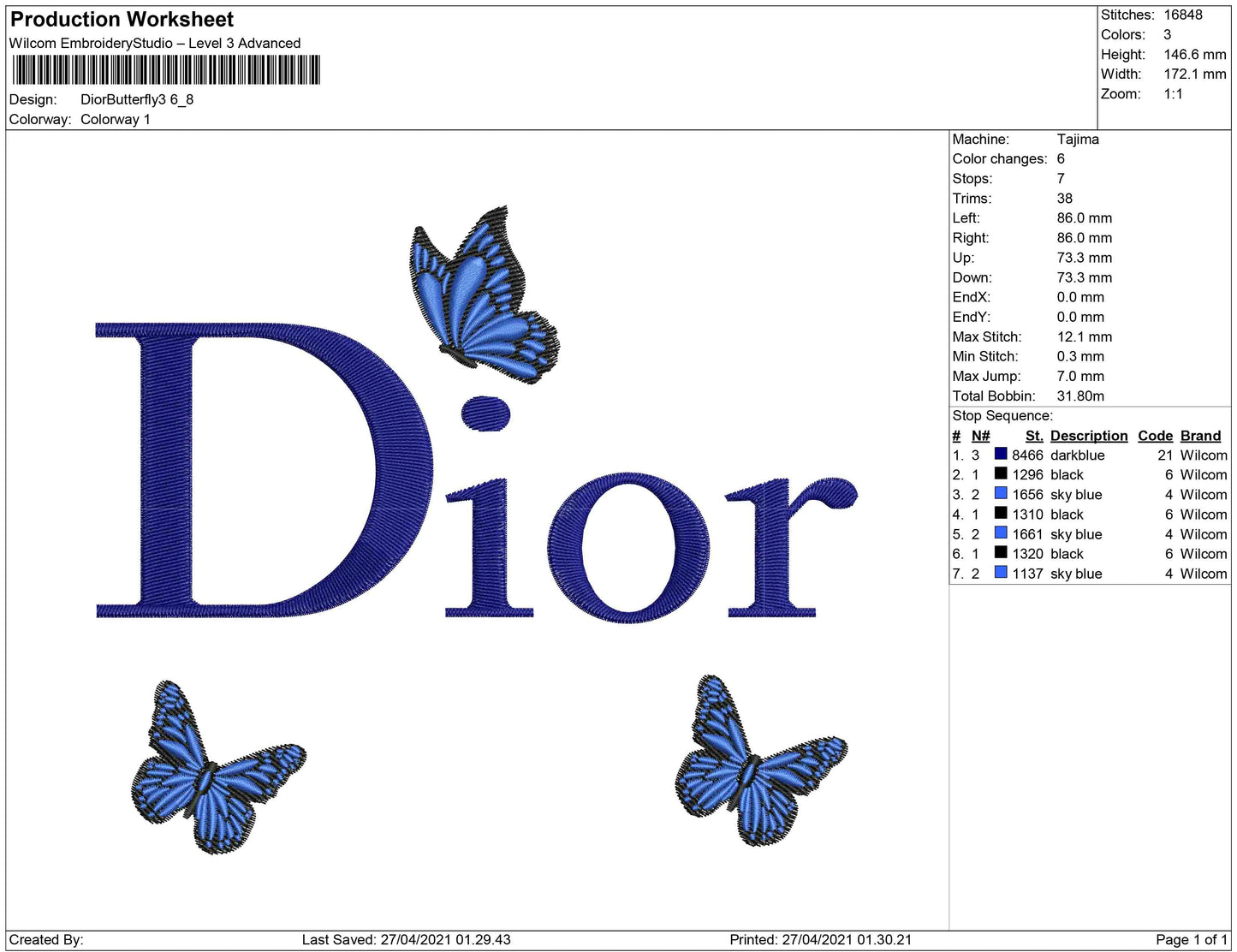 Dior Butterfly 3