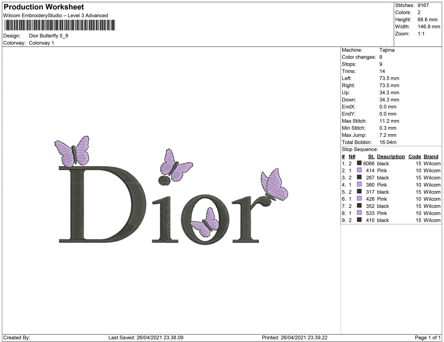 Dior Butterfly